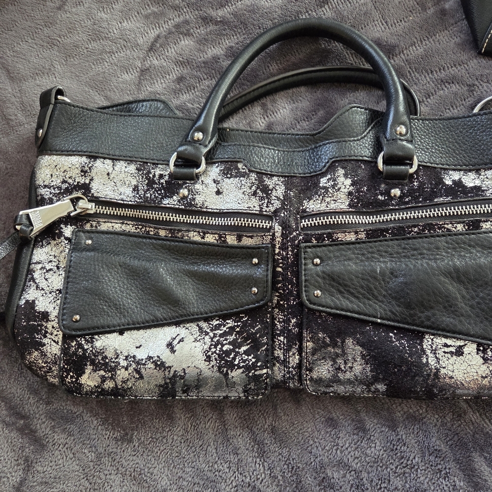 Black Designer Leather Bag